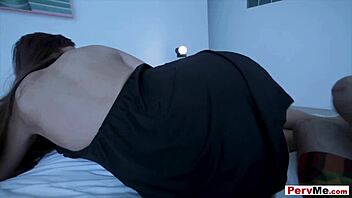 My pervy stepmother, famous milf pornstar, in hot lingerie