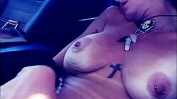 vanessa vixon masturbates her big tits and ass in femdom fetish solo pussy play