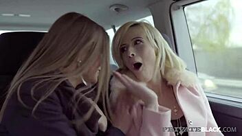 private black - ria sunn and sarah key take dark cocks in wild threesome.