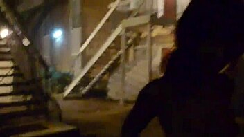 Foxy goes butt naked in public for anyone to see