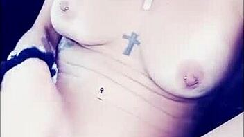 vanessa vixon masturbates her big tits and ass in femdom fetish solo pussy play