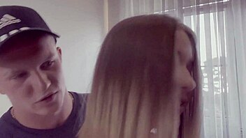 cute stepsister in leggings craves cock during isolation