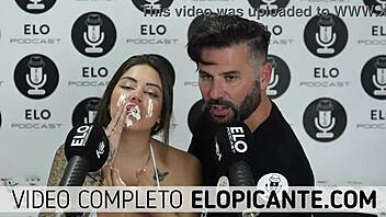 Sara blonde swallows the cream