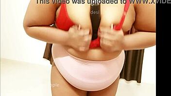 Wife friend playing with boobs in big tits indian scene.