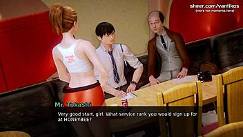 beautiful 18yo teen shows off ass and tits in job interview