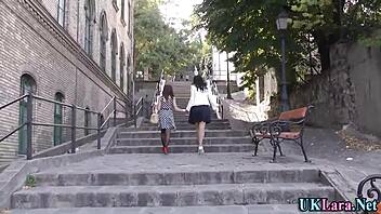 Mature brunette rubs in stockings and heels intensely