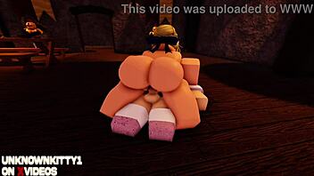 saber and astolfo make love on roblox, anime style