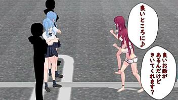 Hentai lesbians with vibrator