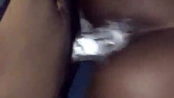 slim thick ebony gets backshots and creampie from big black cock doggystyle 😍🍑💦