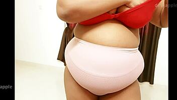 Wife friend playing with boobs in big tits indian scene.