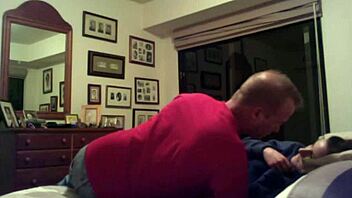 Alex Trotter riding dick hard in bed