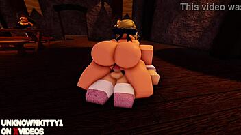 saber and astolfo make love on roblox, anime style