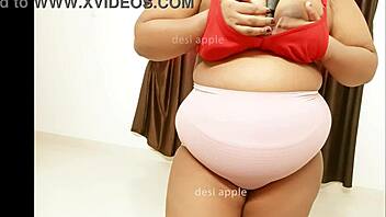 Wife friend playing with boobs in big tits indian scene.