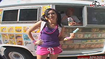 Hey, See This Small-Tits Teen on Rollerblades Picked Up for Car Sex?