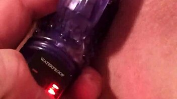 Bunny discovers her new vibrator toy for fun.