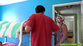 Stepdad pounds Hannah Hawthorne's sweet pussy hard from behind.