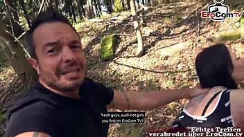 German mature woman hitchhiker picked up and penetrated in a vehicle in an erotic encounter