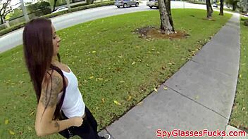 big ass babe gets picked up and fucked doggystyle on hidden cam