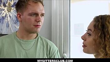 mysittersclub - hot skinny teen 18+ babysitter fucks boy while client is home - allie addison eddie jaye.