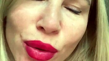 Homemade video of beautiful woman in lingerie during rating session