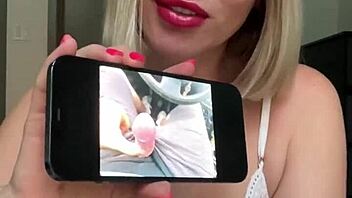 Homemade video of beautiful woman in lingerie during rating session