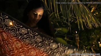 pure seduction with indian brunette dancing and undressing to music