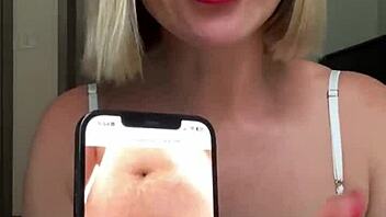 Homemade video of beautiful woman in lingerie during rating session