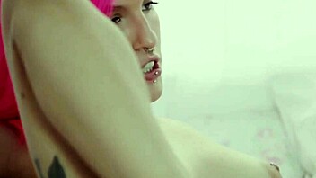Qween and small-breasted girlfriend pleasure themselves with mutual fingering after initial flirting with male partner