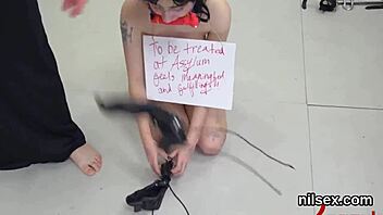 Sexy cutie taken in butt hole asylum for awkward treatment.