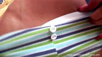 Three Lesbians Play With Dildo Toys.