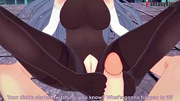 New Jersey's Footwork And Handjob In Azur Lane POV