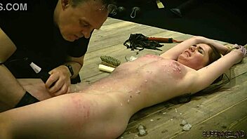 ISABELLA BOTH GETS WAX ON HER NIPPLES THEN SWALLOWS A LOAD OF CUM