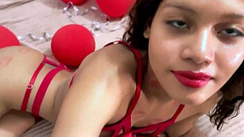 Is my stepsister giving me her pussy for Valentine's? I can't believe it!