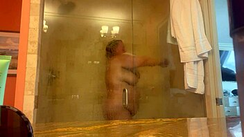 Mistress Danie's steamy shower session caught on camera