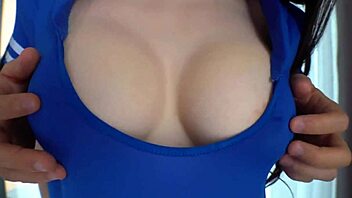 horny japanese amateur with g-cup tits starts blowjob immediately in hotel