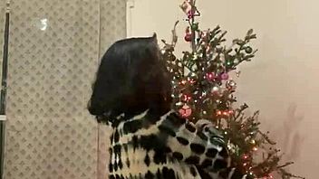 Anna maria, the latina milf, performs sexy dancing in a christmas video with big tits and ass