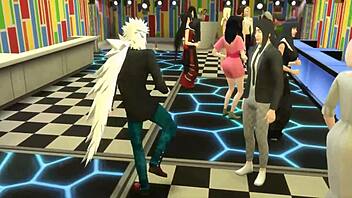 Hinata attends the party and meets a guy she likes