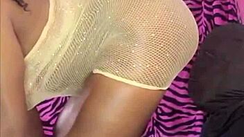 ebony baddie deepthroats big black cock with raw emotion