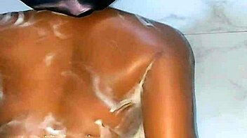 Katy Katie Stepmother Takes Hot Long Shower. Booty Jiggles Softly.