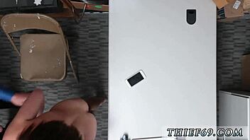 Petite Teen Bookworm Apprehended In Police Uniform On Webcam