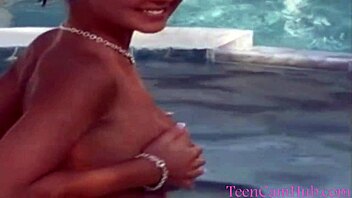 Big Tits Teasing by the Poolside