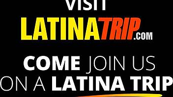 Amateur Colombian Latina with big tits takes big cock deep in throat for blowjob and fucking.