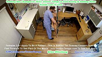 Doctor Tampa uses speculum on patient