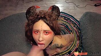 petite 18+ teen 18+ elise fucks roomie on halloween night