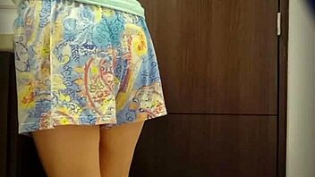 Authentic hidden camera video of a sultry Latin American college girl urinating