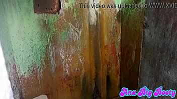 Spied On Stepmother's Big Tits In Shower