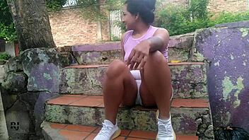 i let my stepsister lick candy off my big tits outdoors