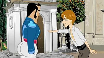 Anime Gay Bullfighter and His Lover in Passionate Encounter