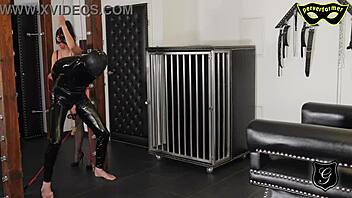 Check out this multi-day BDSM session with femdom and bound slave in hotel.