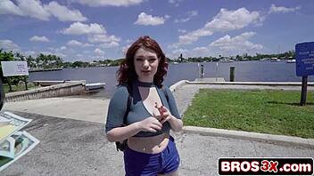 Naughty red head fucks stranger for money - annabel redd